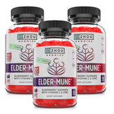 ZHOU envase frontal de Elder-Mune mostrando la marca y beneficios