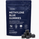 Zoone frente del empaque mostrando 60 gomitas y facilidad de uso
