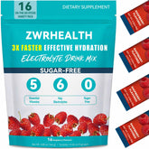 Zwrhealth frente del empaque mostrando sobres, conveniencia para viajar