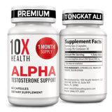 10X Health System frasco frontal mostrando producto y etiqueta clara