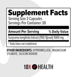 10X Health System cápsula entre dedos para ver recubrimiento y tamaño
