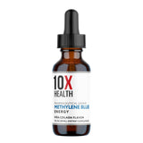 10X Health frasco 30 ml junto a objetos para referencia de tamaño