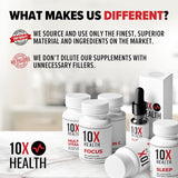 Caja abierta y frasco de 10X Health MIC Chromium listo para uso cotidiano