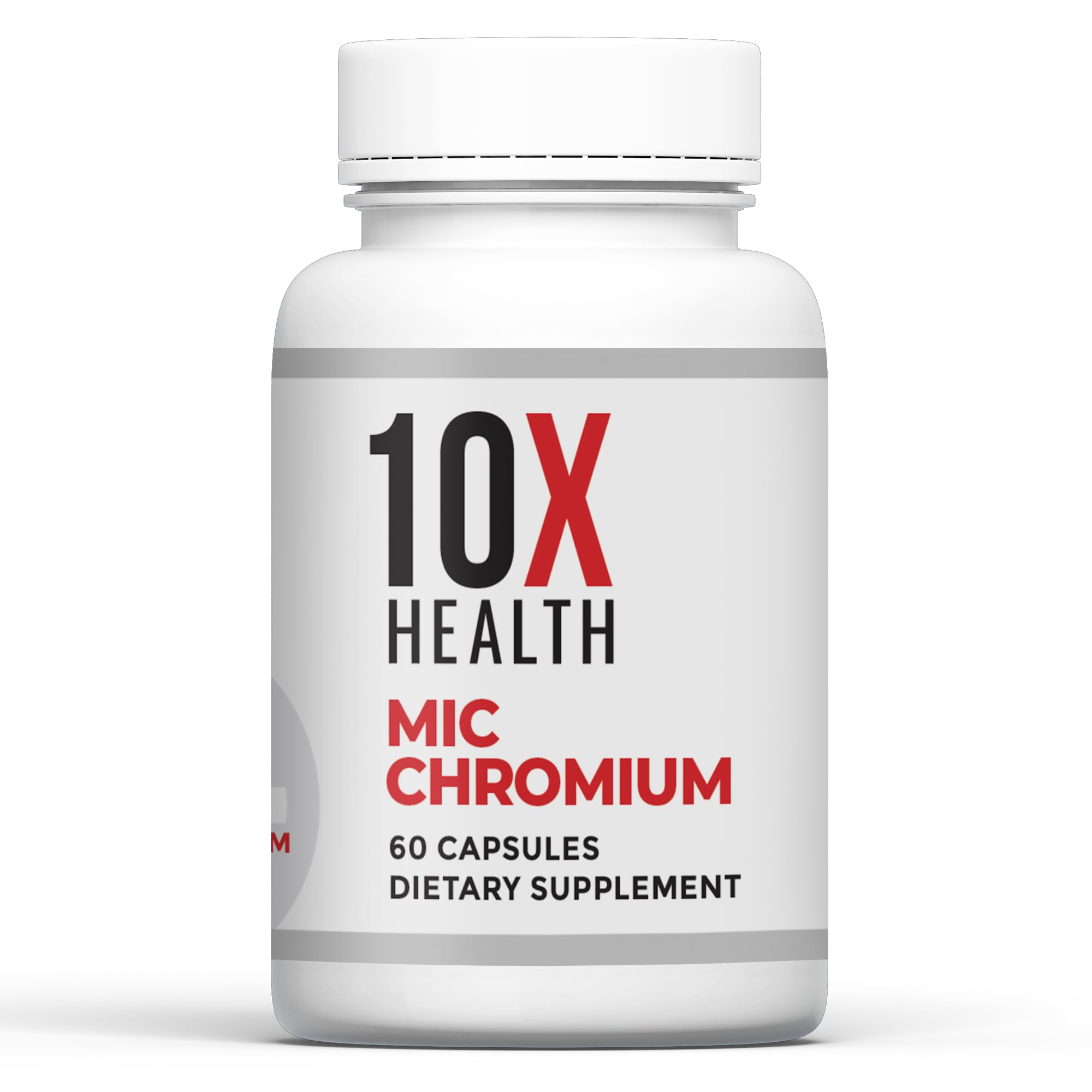 10X Health System frasco frontal mostrando 60 cápsulas y etiqueta clara