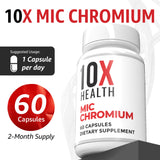 Contenido pulverizado interior del producto 10X Health evidenciando pureza