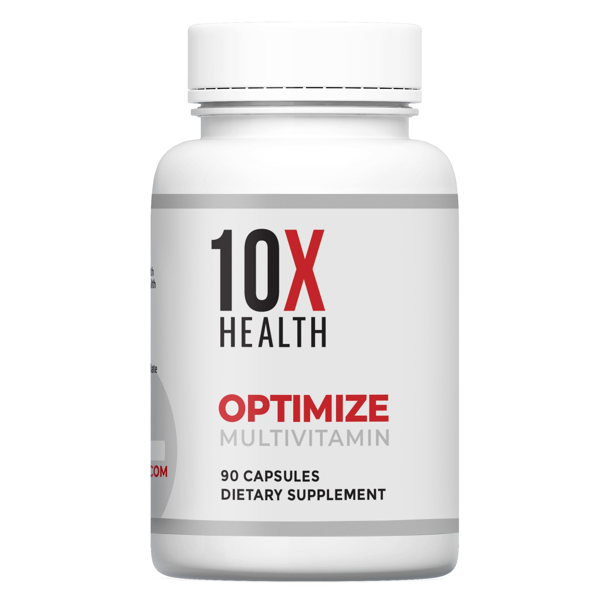 10X Health embalaje con sello de calidad indicando fabricación en EE. UU.