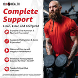10X Health cápsulas en la mano para una dosificación fácil
