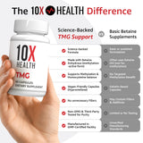10X Health etiqueta con ingredientes y dosis clara y legible