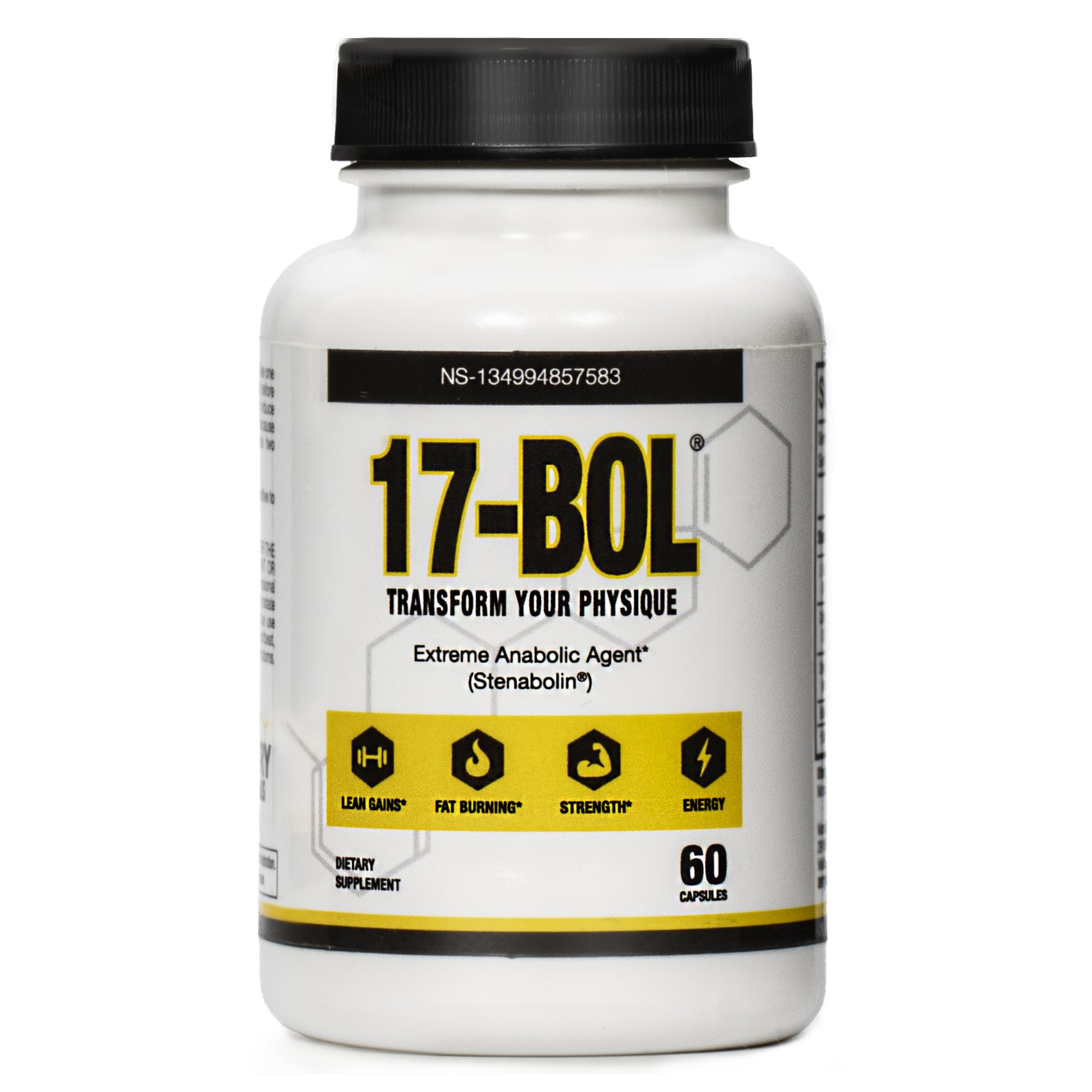 17-BOL frente del envase mostrando marca y propósito de rendimiento