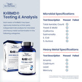 1MD Nutrition KrillMD cápsula en primer plano resaltando fácil ingestión