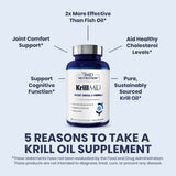 1MD Nutrition KrillMD comparación de tamaño para control de la dosis