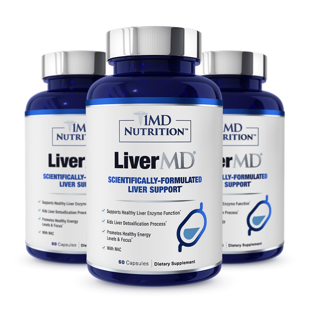 1MD Nutrition frente del envase muestra diseño y beneficio de apoyo hepático