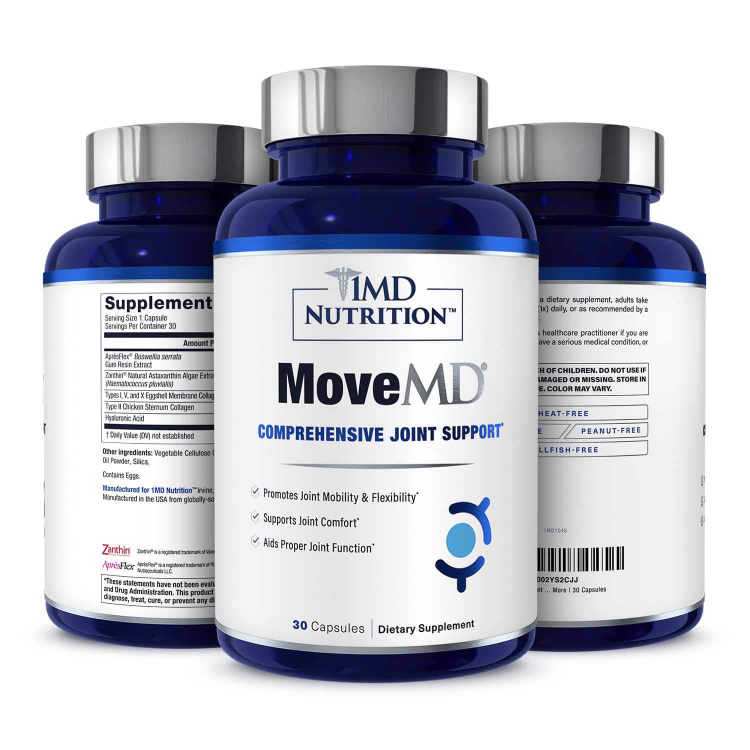 1MD Nutrition frontal del envase mostrando fórmula y beneficio para movilidad