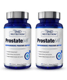 1MD Nutrition frontal del envase ProstateMD mostrando la etiqueta y ventajas clave