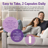 21st Century cápsula abierta mostrando contenido y potencia probiótica