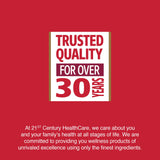 21st Century etiqueta nutricional legible con dosis y advertencias claras