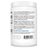 21st Century etiqueta nutricional legible con información de calcio y D3