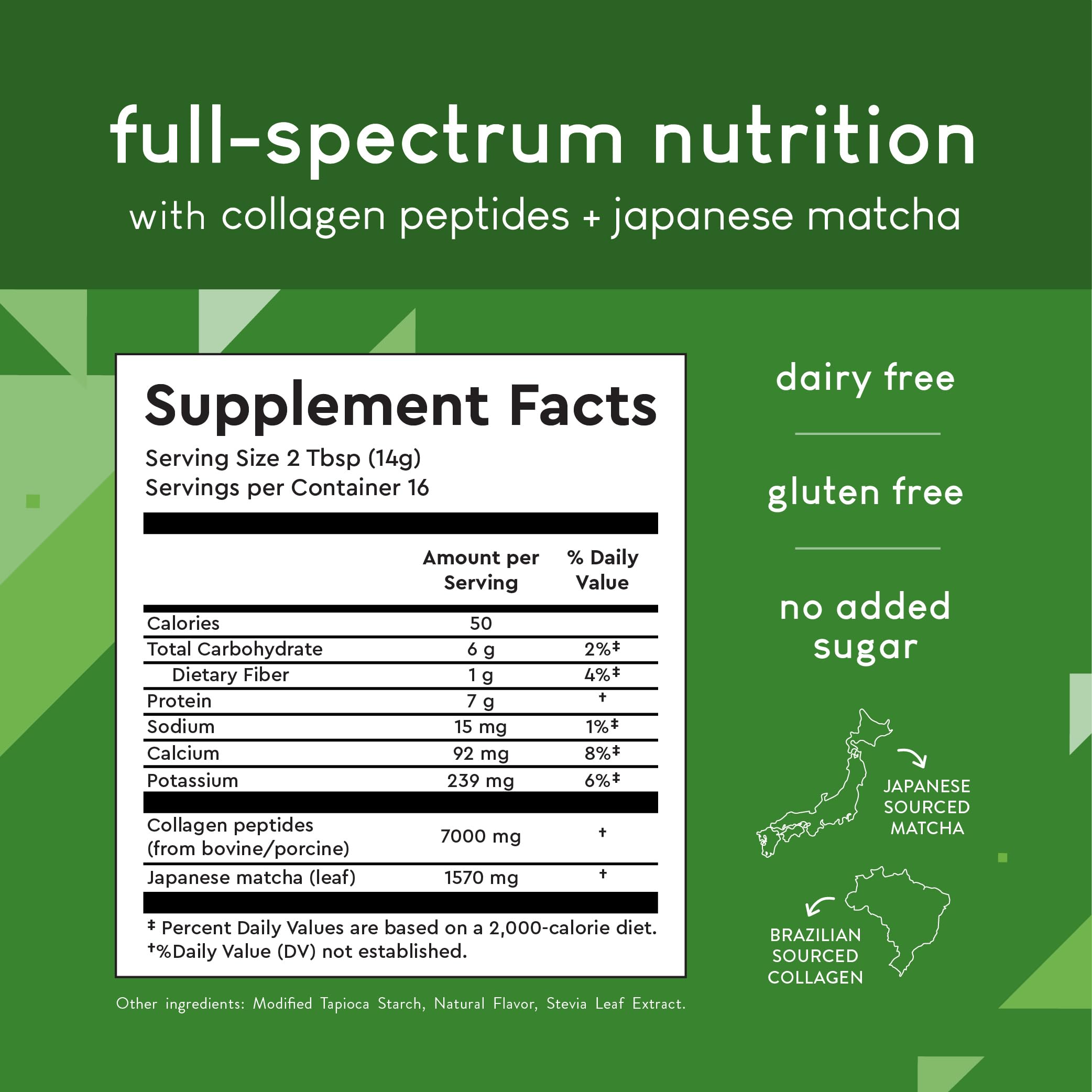 360 Nutrition textura del polvo verde fino, fácil disolución y mezcla rápida
