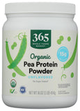 365 by Whole Foods Market empaque frontal de proteína de guisante orgánica, confianza en ingredientes