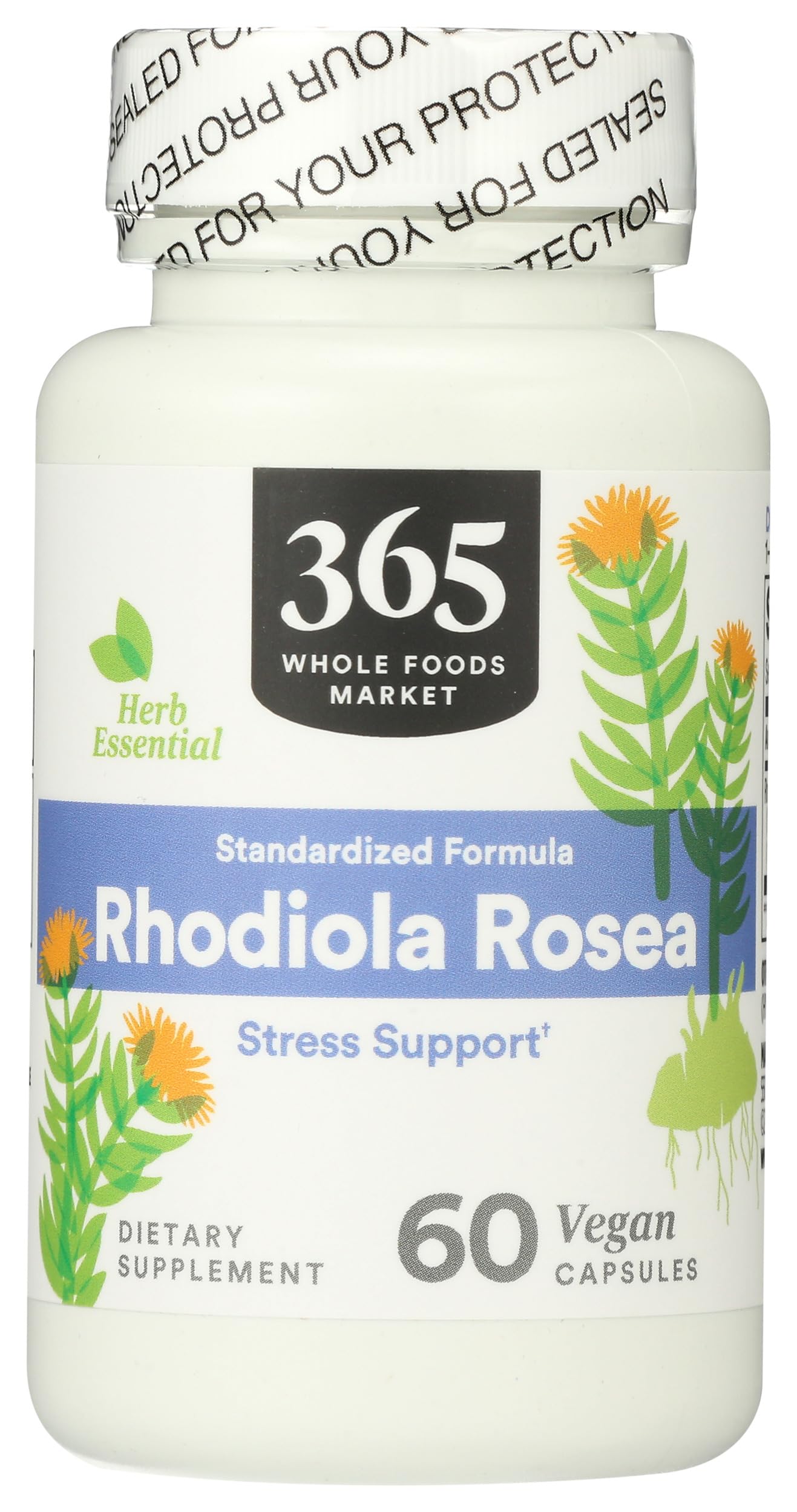 365 by Whole Foods Market frasco frontal mostrando 60 cápsulas y etiqueta clara