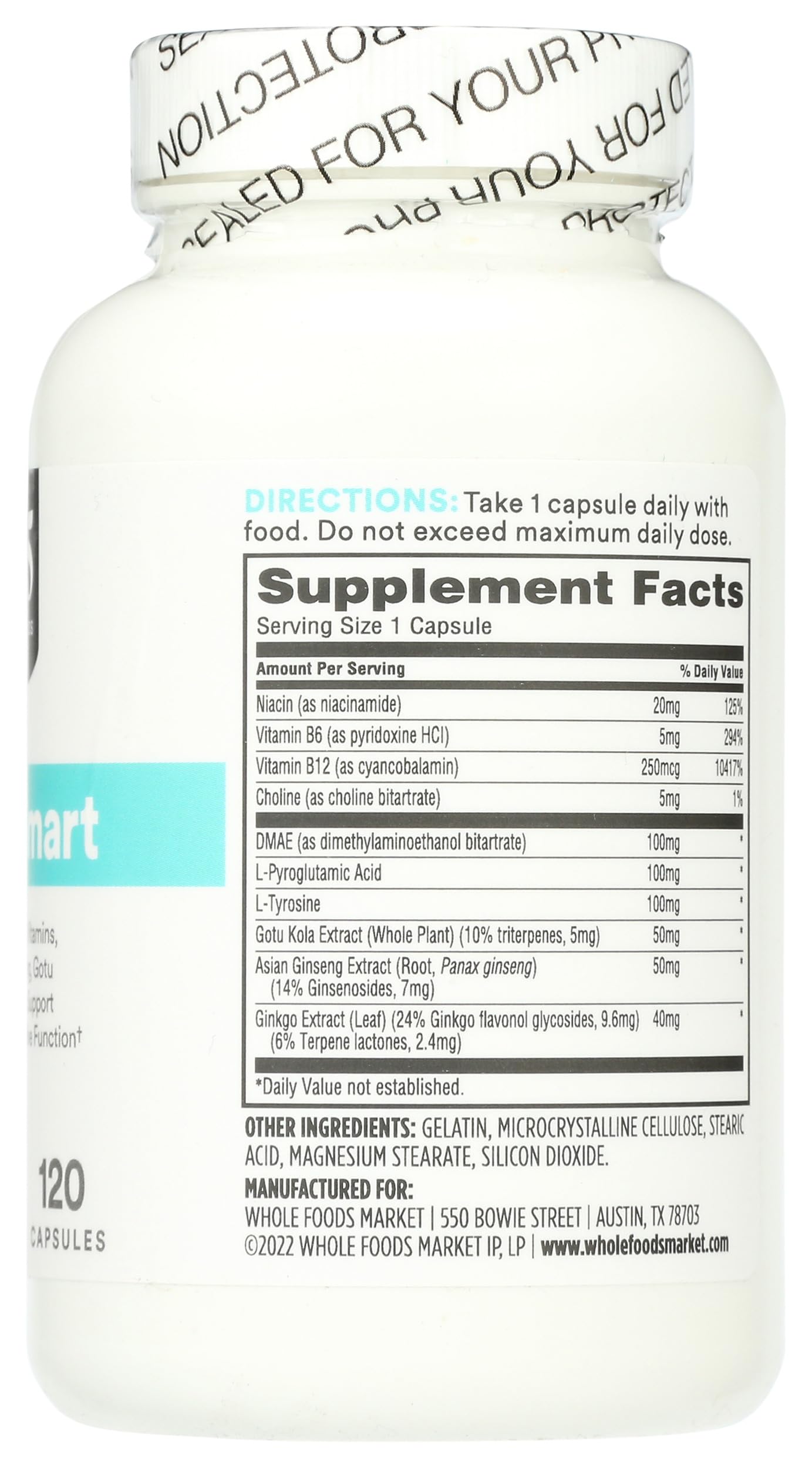 365 by Whole Foods Market etiqueta nutricional legible para transparencia de ingredientes
