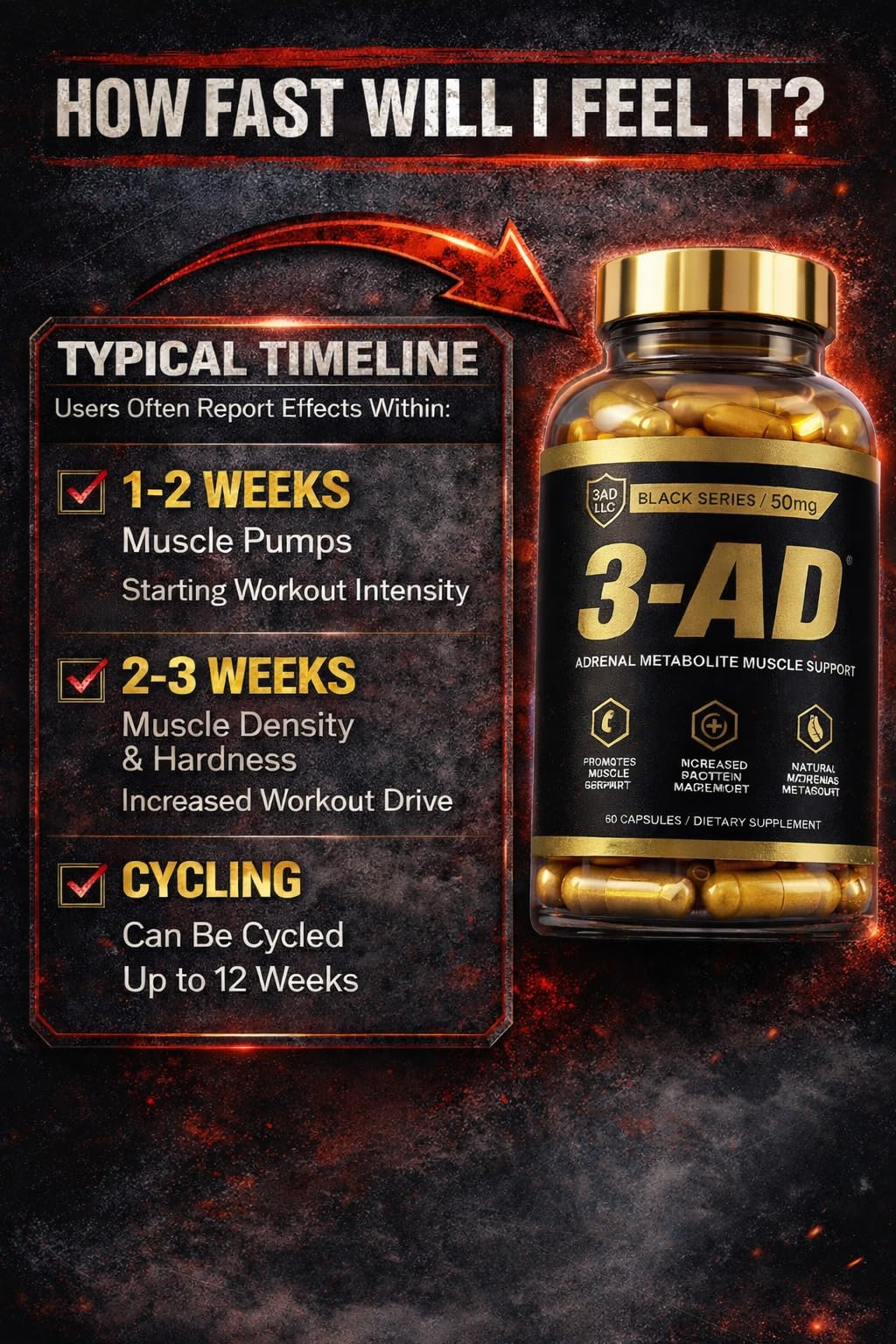 3-AD Black Series en uso durante entrenamiento aumentando intensidad