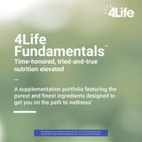Escena de estilo de vida con 4Life mostrando suplemento en rutina diaria