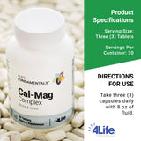 Etiqueta 4Life con información nutricional y lista de ingredientes clave