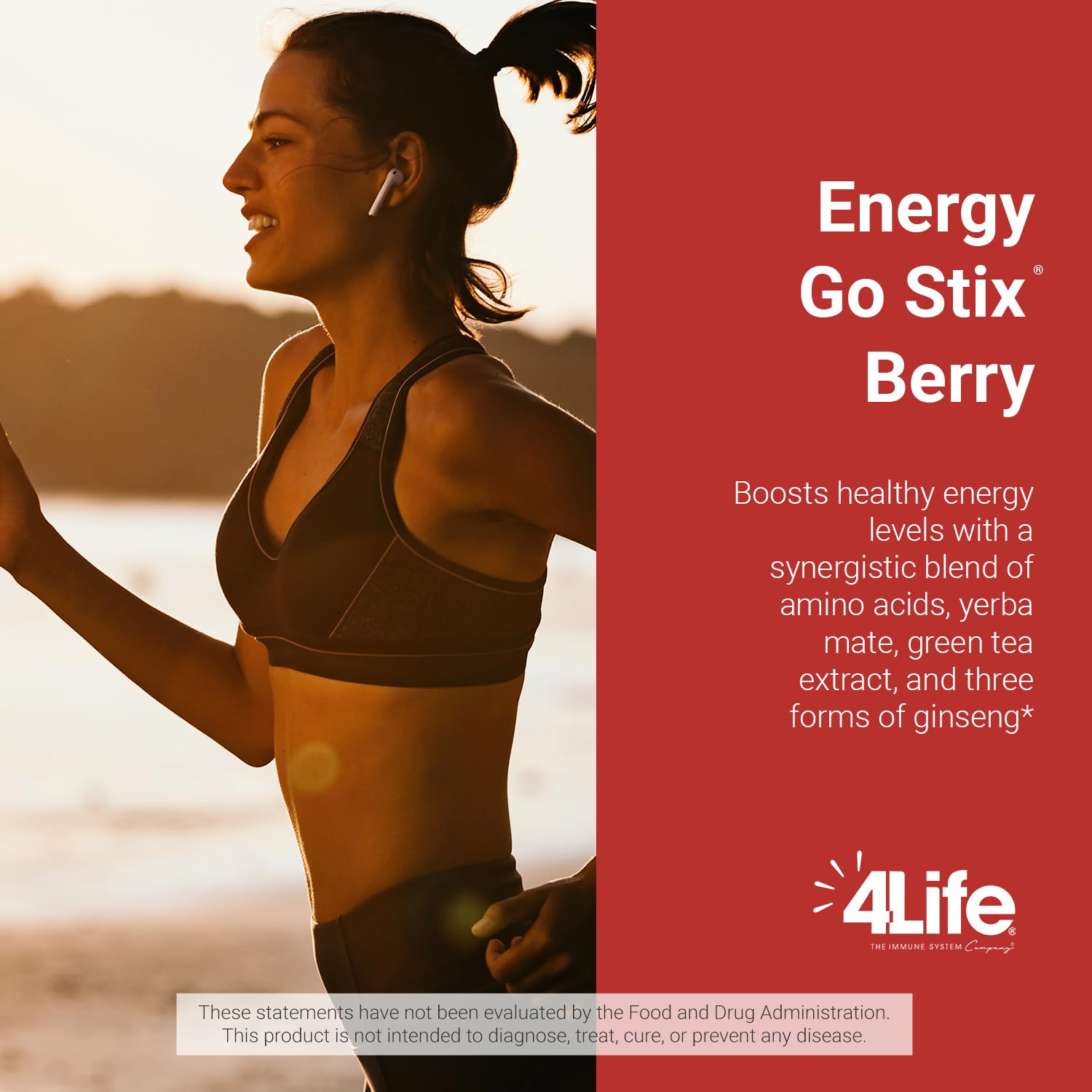 4Life sobre en mano para comparar tamaño y portableidad