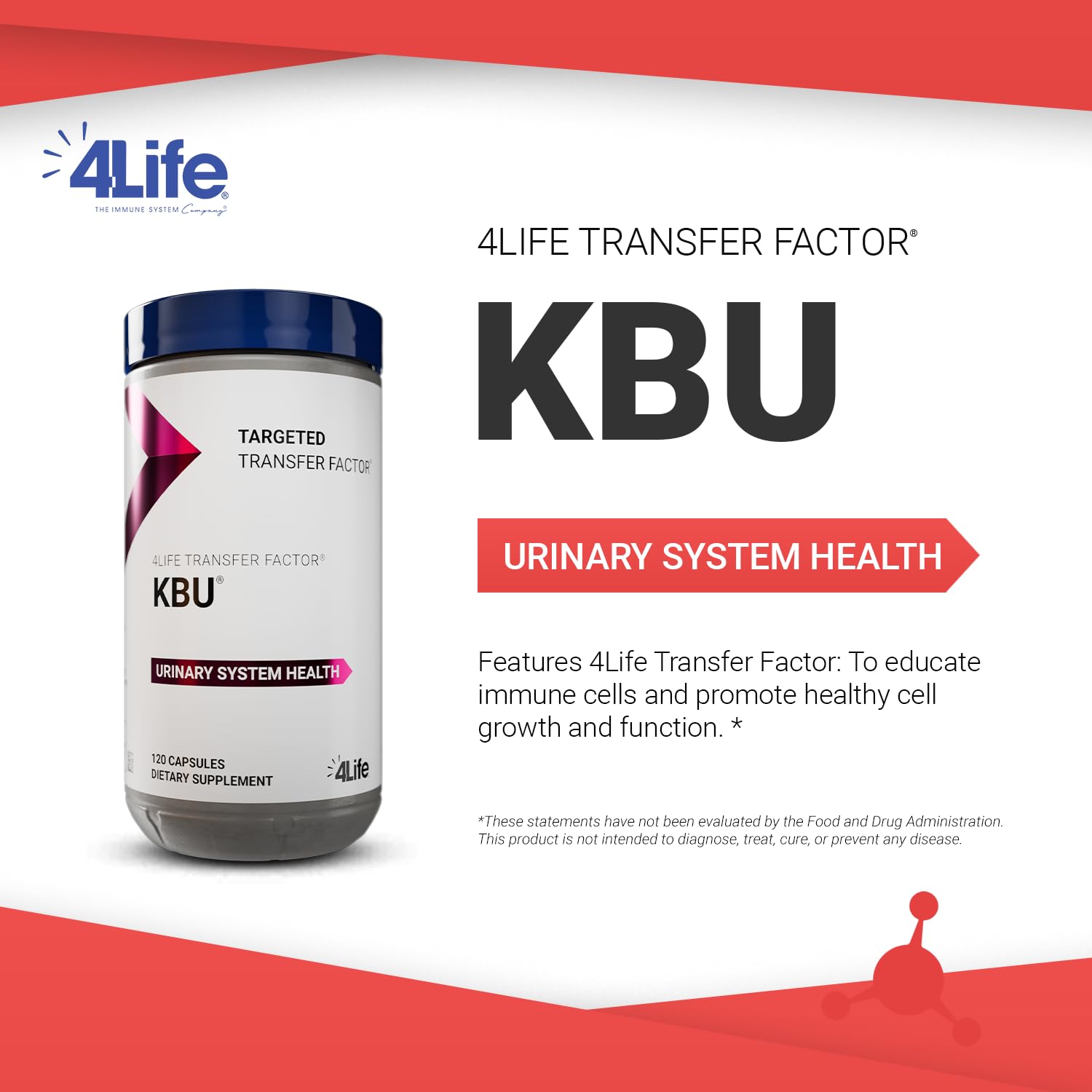 4Life etiqueta KBU con ingredientes clave y transparencia de fórmula