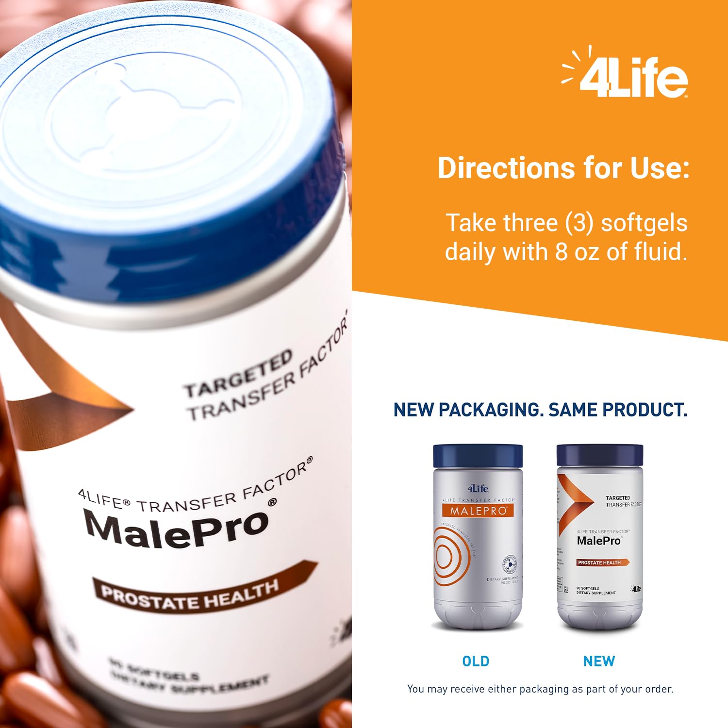 4Life MalePro sobre mesa de desayuno sugiriendo incorporación diaria fácil