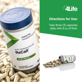 4Life cápsulas junto a mano para comparar tamaño y facilidad uso