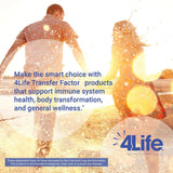 4Life shot en mesa de desayuno, complemento de rutina activa