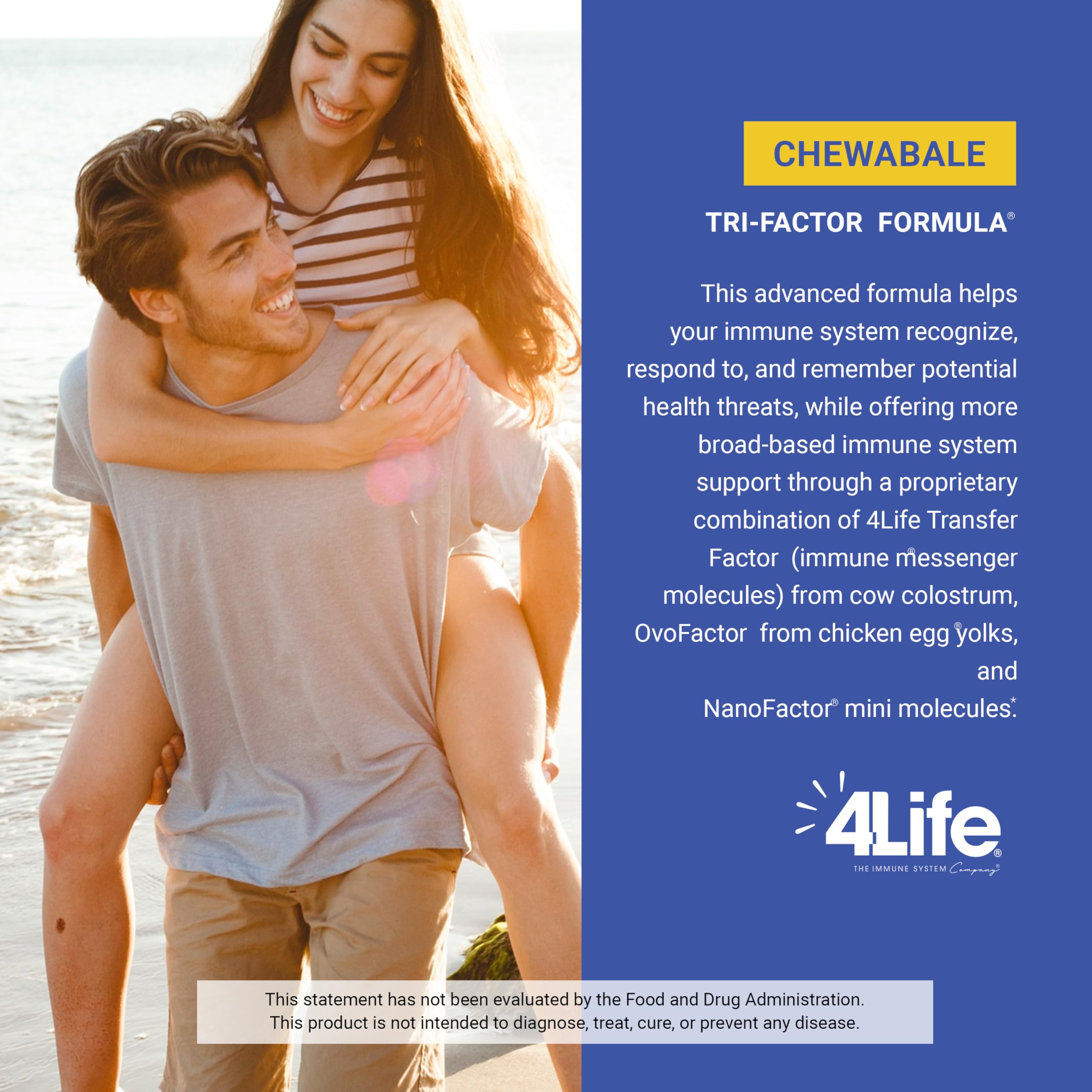 4Life etiqueta del frasco con ingredientes clave visibles, aporta transparencia informativa