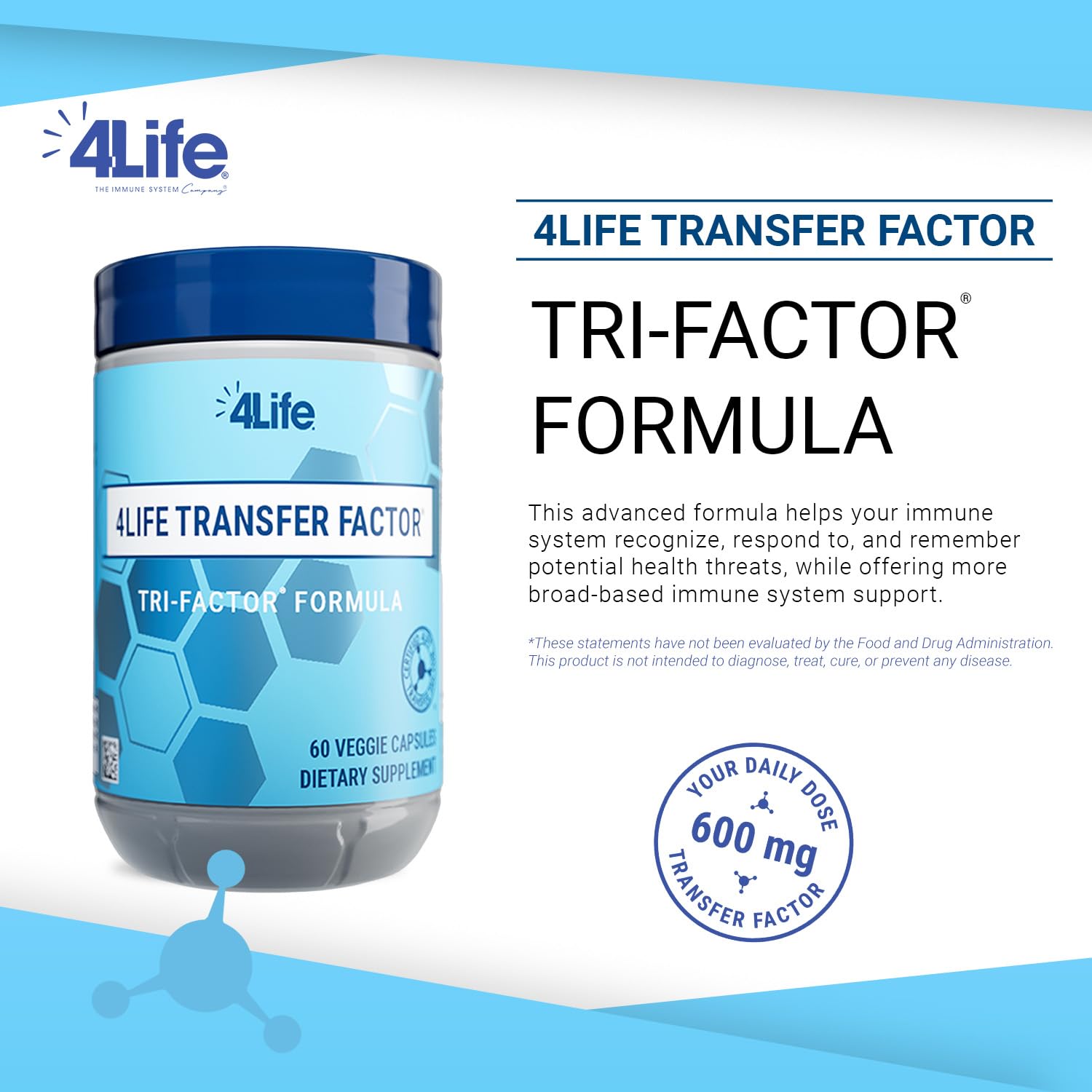 4Life detalle de ingredientes claves como calostro y yema de huevo concentrados