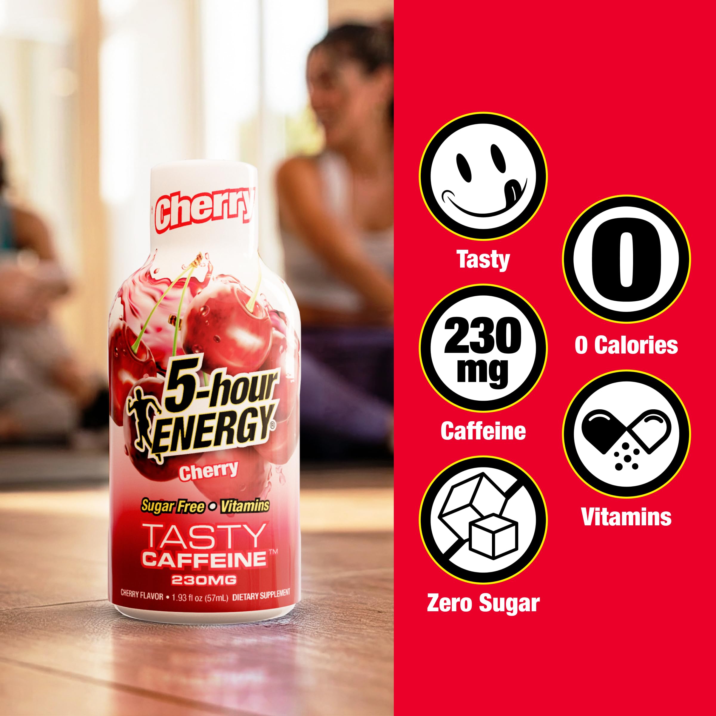 5-hour ENERGY pack de 30 unidades dispuesto para almacenamiento prolongado