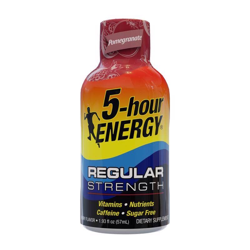 5-hour ENERGY botella detalle del cierre y etiqueta que facilita transporte seguro