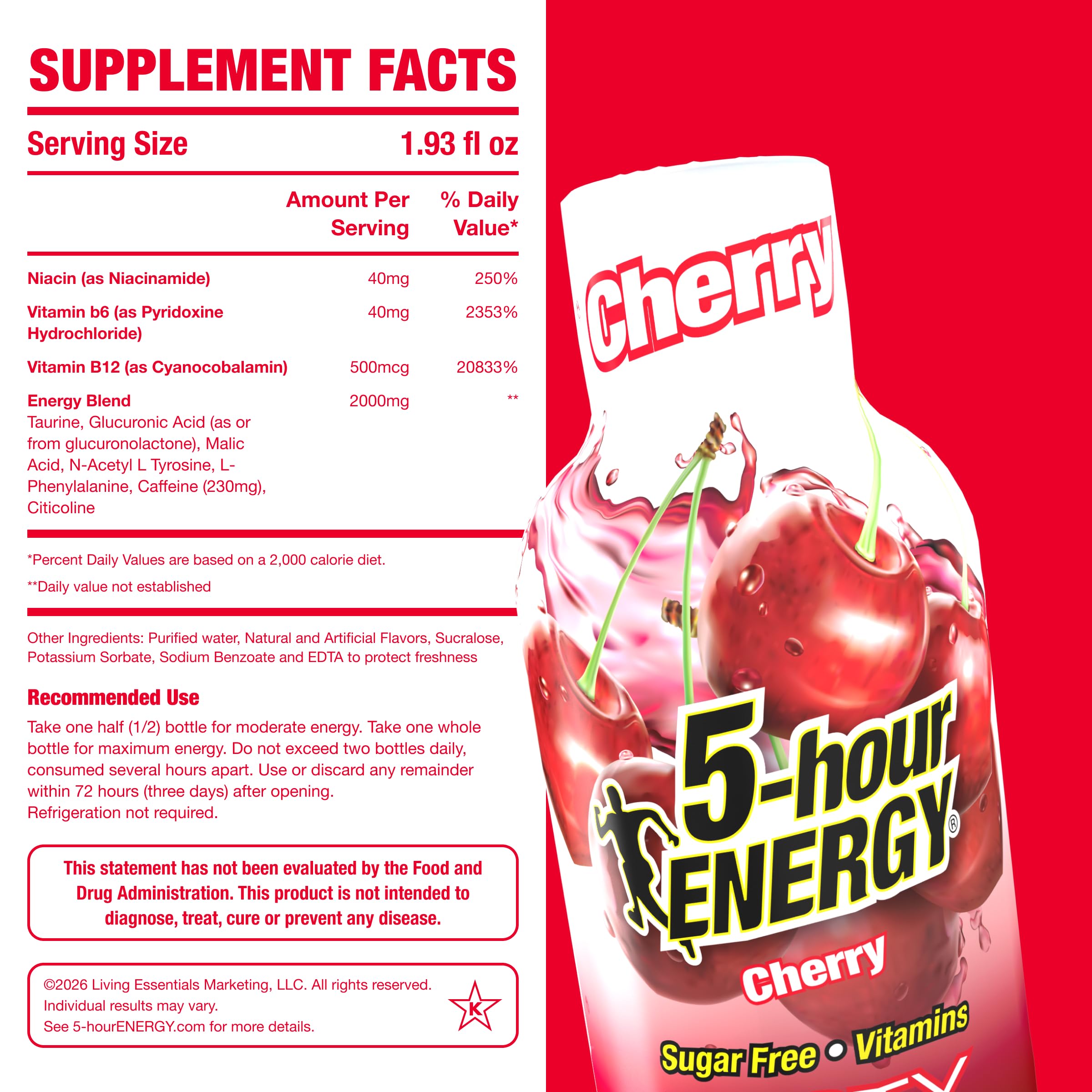 5-hour ENERGY persona sosteniendo el shot para un impulso rápido