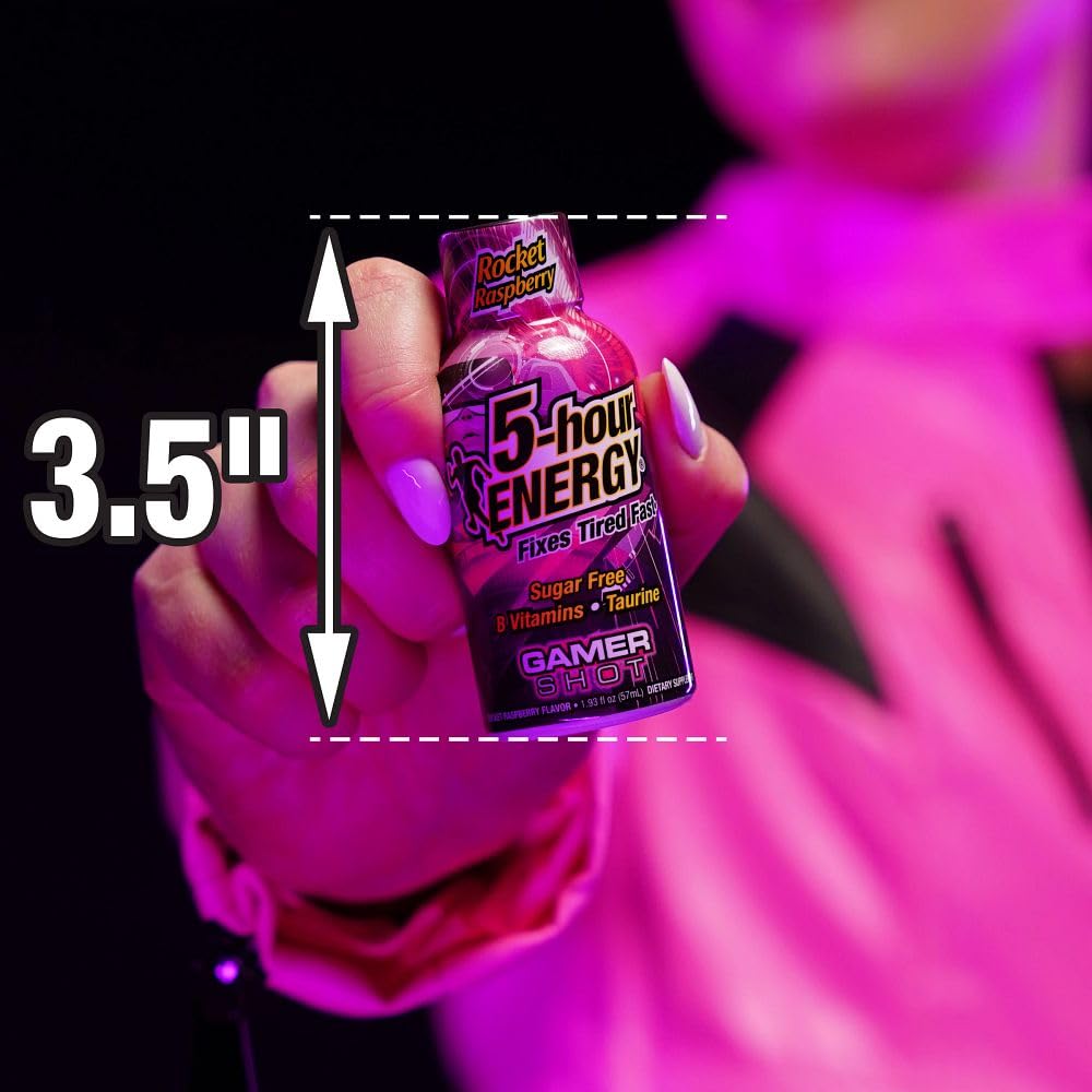 5-hour ENERGY comparación de tamaño con bolígrafo para mostrar portabilidad