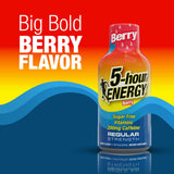 5-hour ENERGY detalle de la etiqueta con información de vitaminas y cafeína