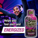 5-hour ENERGY primer plano del líquido frambuesa resaltando sabor intenso