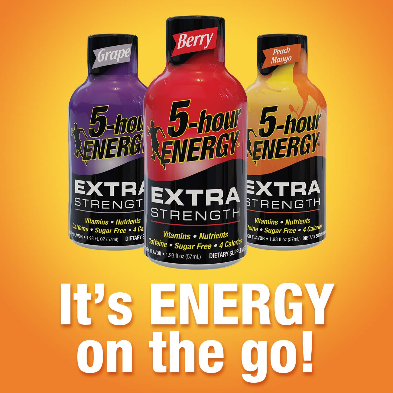 5-hour ENERGY botella en mano demostrando consumo rápido y práctico
