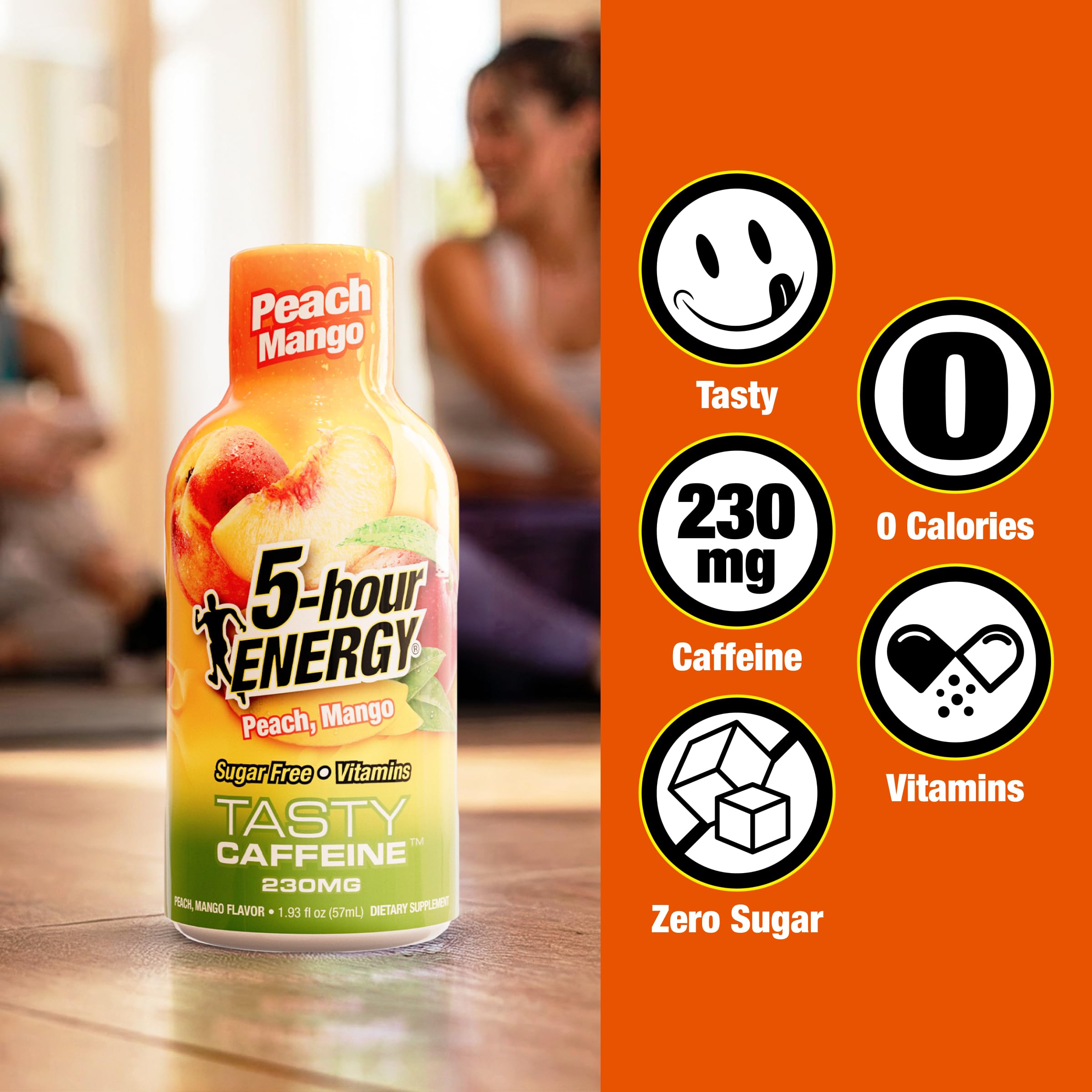 5-hour ENERGY etiqueta con ingredientes destaca vitaminas B y aminoácidos