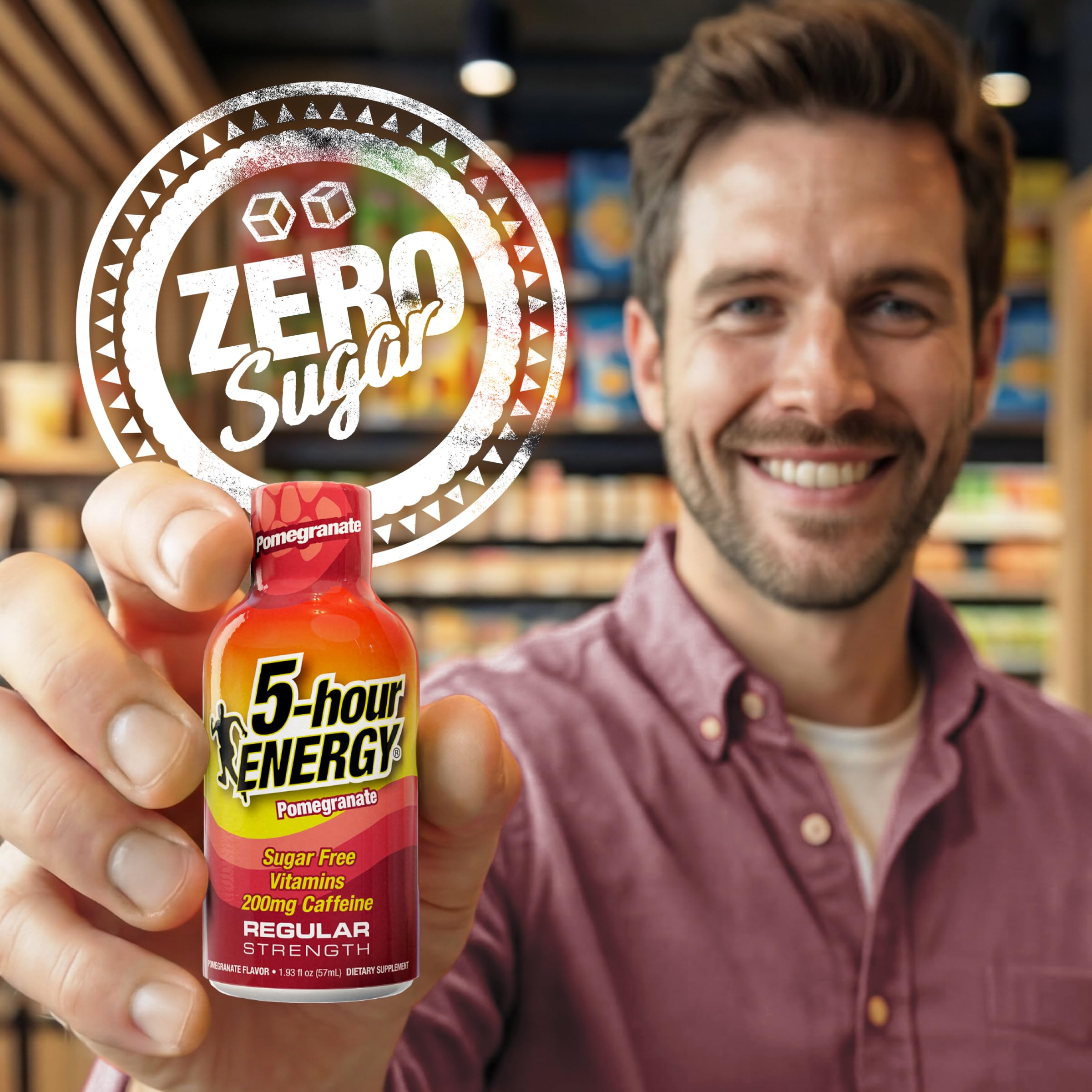 5-hour ENERGY etiqueta de ingredientes mostrando vitaminas B y aminoácidos