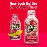 5-hour ENERGY shot abierto en mano listo para beber, práctico y portátil