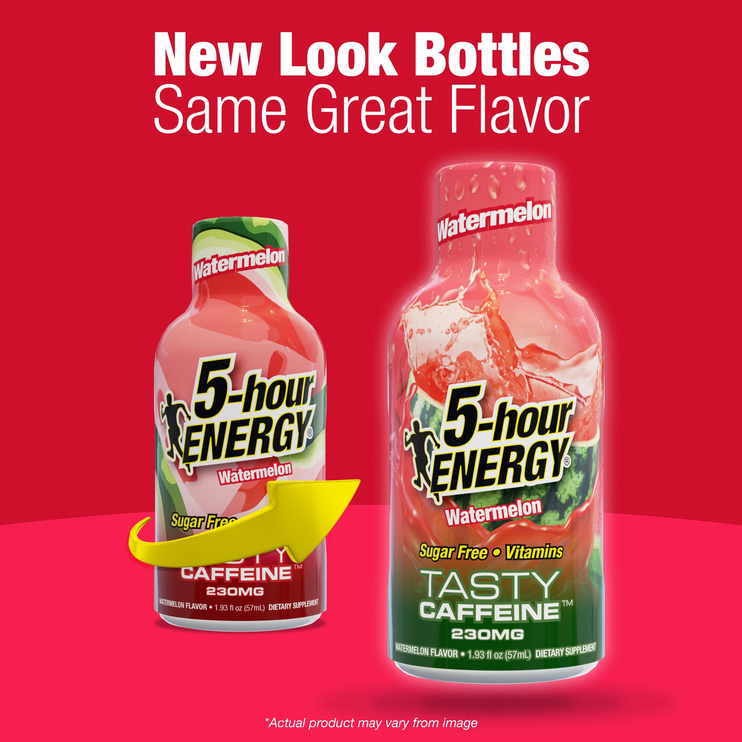 5-hour ENERGY color y textura del líquido con apariencia refrescante