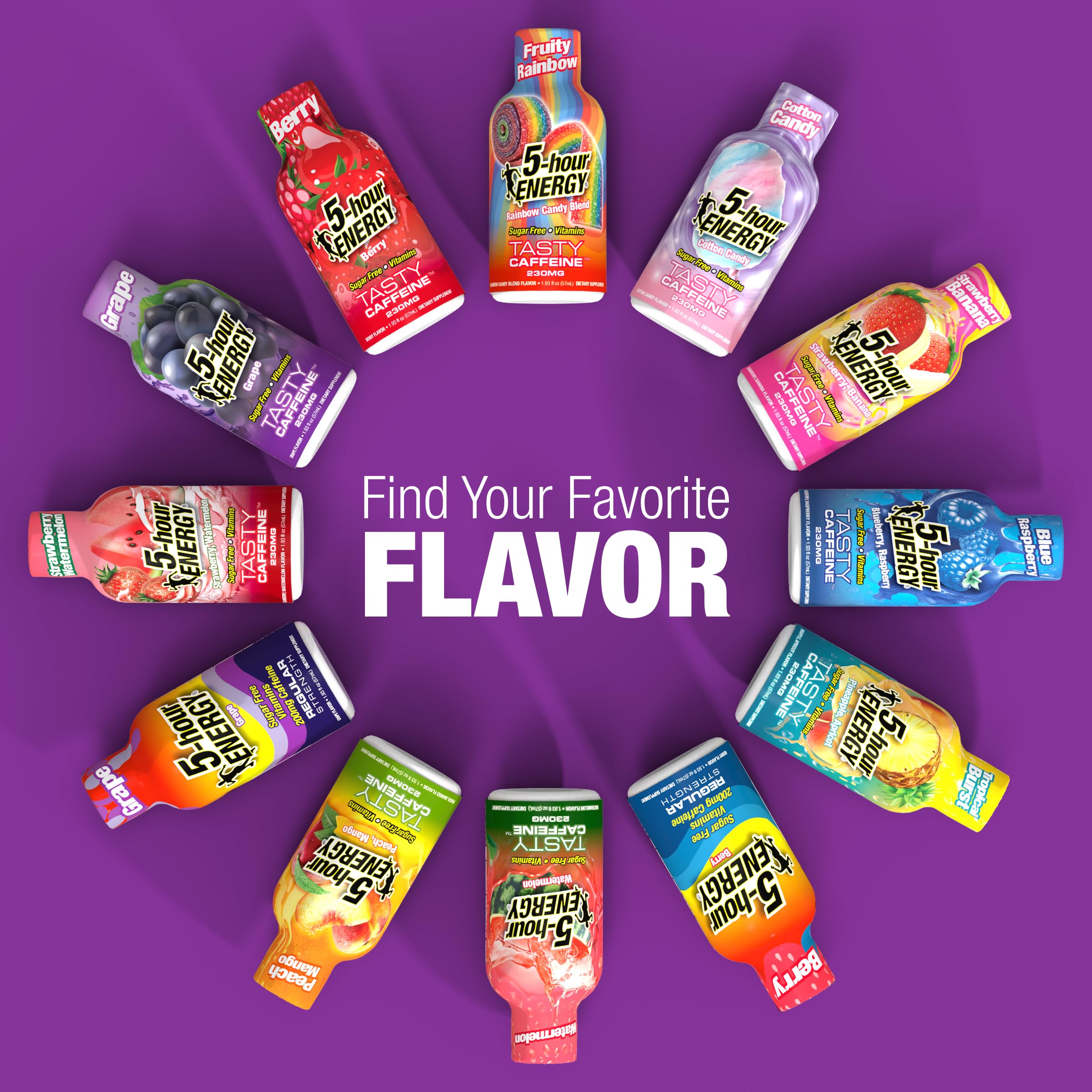 5-hour ENERGY junto a una taza de café comparando cafeína y conveniencia