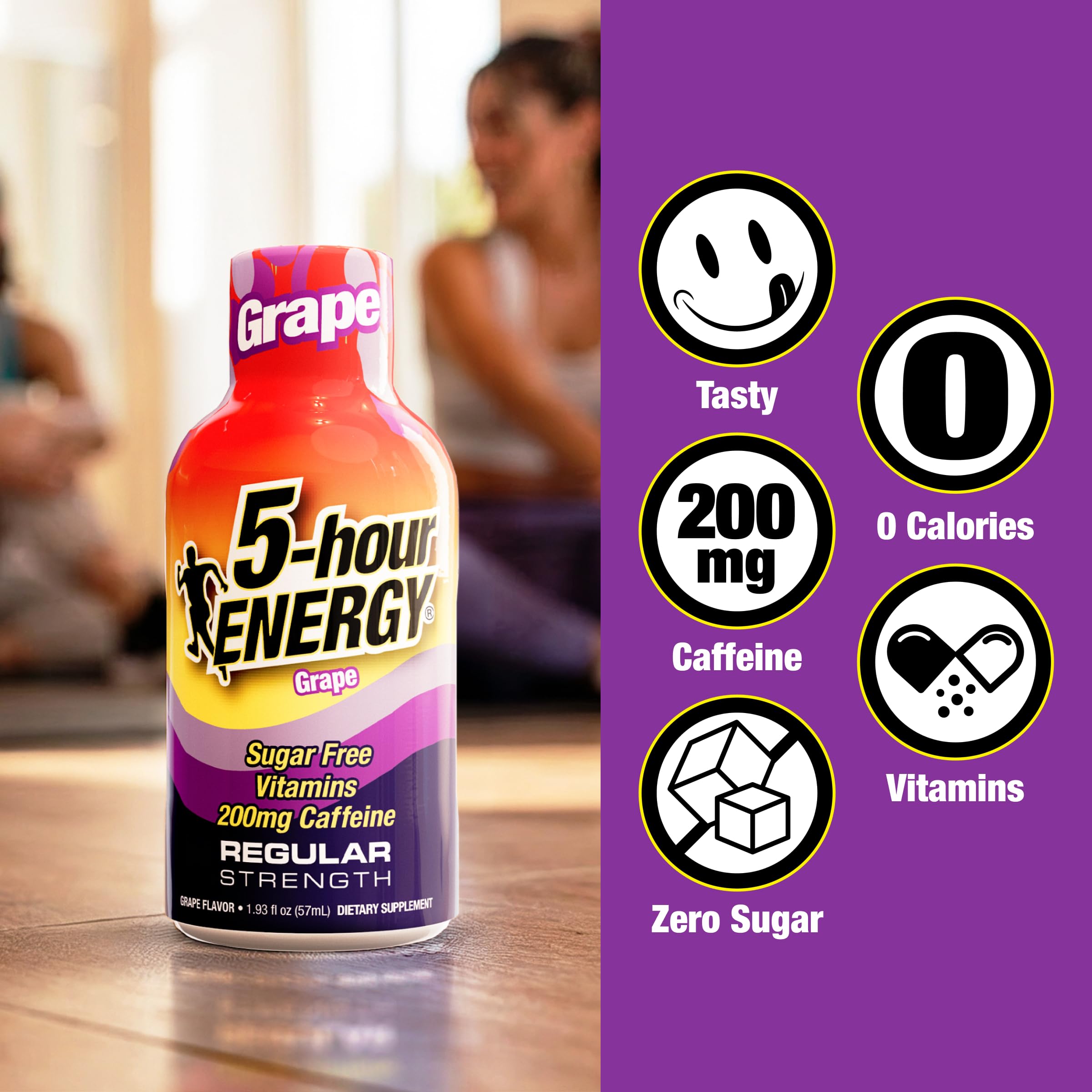 5-hour ENERGY empaque de 20 unidades Uva ideal para almacenar y usar a diario