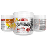 5% Nutrition envase sostenido en mano para mostrar tamaño real y portabilidad