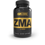 5% Nutrition frasco frontal de Core ZMA mostrando diseño y cantidad